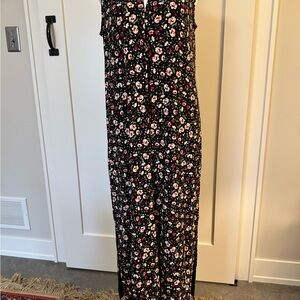 J. Jill Black Floral long dress